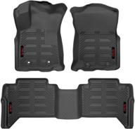 🚗 gator accessories 79612: premium black floor liners for 16-17 toyota tacoma double cab pickup – front and 2nd seat combo set logo