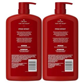 img 3 attached to 🍋 Old Spice Pure Sport 2in1 Shampoo and Conditioner for Men Twin Pack - Lemon Scent, Extra Large 58.4 Fl Oz