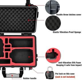 img 2 attached to 🧳 LEKUFEE Waterproof Carrying Case for DJI Mavic Mini 2/1 Drone, DJI Mavic Mini SE, and More Accessories (Drone and Accessories Not Included)