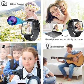 img 2 attached to 📱 Waterproof Kids Smart Watch Boys Phone Camera Selfie SOS Calling Smartwatch for Kids with Games, Touch Screen, Alarm, Sound Recorder, Music Player, Calculator - Suitable for Boys and Girls (Ages 3-12)