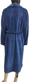 img 3 attached to Coosey Fleece Lightweight Collar Bathrobe Men's Clothing in Sleep & Lounge