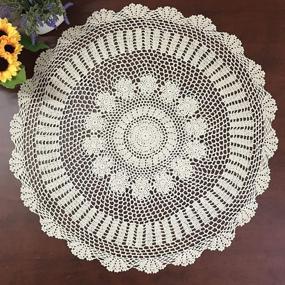 img 4 attached to Hetao Handcrafted Crochet Tablecloth Doilies