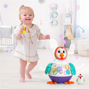 img 1 attached to 🐣 Музыкальные игрушки INSOON для малышей: Танцующая курица для 1-2-летних с освещением и звуками - лучший подарок для малышей для развития обучения и моторики.