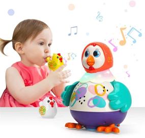 img 4 attached to 🐣 Музыкальные игрушки INSOON для малышей: Танцующая курица для 1-2-летних с освещением и звуками - лучший подарок для малышей для развития обучения и моторики.