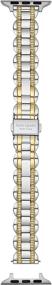 img 4 attached to 👑 Kate Spade New York Stainless Steel Band for 38/40MM Apple Watch - Interchangeable Straps for Apple Watch Series 1, 2, 3, 4, 5, 6