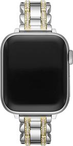 img 3 attached to 👑 Kate Spade New York Stainless Steel Band for 38/40MM Apple Watch - Interchangeable Straps for Apple Watch Series 1, 2, 3, 4, 5, 6