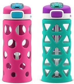 img 1 attached to 🚰 Ello Luna 2-Pack 16oz Tritan Kids Water Bottles – Hydration Made Easy for Active Children