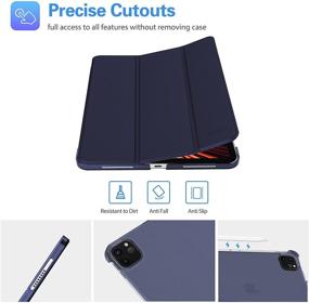 img 1 attached to ProCase Слон Smart Cover для iPad Pro 11 дюймов 3-го поколения 2021/2-го поколения 2020/1-го поколения 2018 года - темно-синий