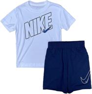 nike dri fit graphic heather 86h589 c1d boys' clothing for clothing sets logo