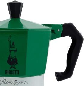 img 3 attached to ☕ Bialetti - Moka Express Italia Collection: Iconic Stovetop Espresso Maker, Authentic Italian Coffee Brewer, Moka Pot 3 Cups (4.3 Oz - 130 Ml), Aluminium, Red, Green, and Silver Colored