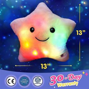 img 3 attached to 🌟 WEWILL Creative LED Night Light Plush Twinkle Star Glowing Toy Pillow for Toddler Girls - Perfect Birthday & Valentine's Gift (Pink)