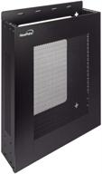🖥️ navepoint 2u black vertical server rack - wall mountable logo