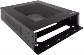 img 2 attached to 🖥️ NavePoint 2U Black Vertical Server Rack - Wall Mountable