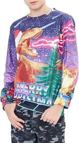 img 2 attached to 🎄 Festive and Trendy: BFUSTYLE Boy Girl Ugly Christmas Sweatshirt - Cozy Fleece Xmas Pullover for Kids, Ages 4-16