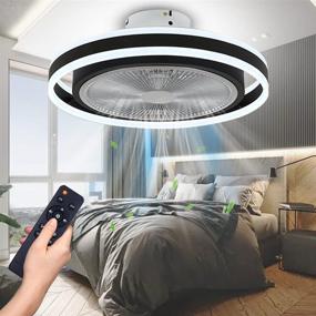 img 4 attached to 💡 LCIWZ Ceiling Fan with Lights Remote Control: Dimmable Indoor Fan for Living Room and Bedroom