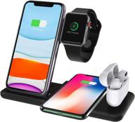 🔌 inobify wireless charging station: 4-in-1 15w fast charger, compatible with all qi-enabled phones. simultaneously charge multiple devices. logo