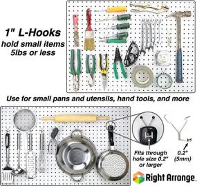 img 2 attached to 🧷 Pack of 100 Pegboard Hook Accessories for Improved Organization