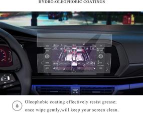 img 2 attached to 📱 2021 Протектор дисплея для Volks wagen Jetta: R RUIYA HD Clear закаленное стекло для 8-дюймового навигационного экрана - устойчивое к царапинам и ультра высокой четкости