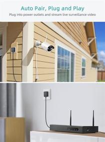 img 3 attached to 📷 Heim Vision HM241: Wireless Outdoor Security Camera System - 1080P 8CH NVR, 4Pcs Home WiFi Cameras, Night Vision, Motion Alert, Waterproof & Remote Access