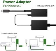 xbox kinect adapter: unleash the full power on xbox one s/x and windows 8/8.1/10 with power ac adapter pc development kit logo