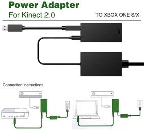 img 4 attached to Xbox Kinect Adapter: Unleash the Full Power on Xbox One S/X and Windows 8/8.1/10 with Power AC Adapter PC Development Kit