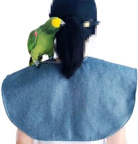 img 1 attached to 🐦 Multi-Functional Pet Shoulder Pad Diaper Shawl with Parrot Anti-Scratch Shoulder Protector Hang Bird Anklet & Toys for Small Medium Parakeets Cockatiels, Sun Conures, Macaws Love Birds, Finches Lovebird