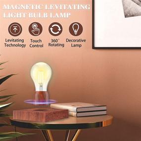 img 2 attached to 🪄 Magnetic Levitating Light Bulb Lamp: Floating and Spinning in Air Freely – Touch Control – Desk Gadget Decor – Cool Tech Gift for Men/Father/Lovers