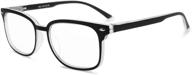 👓 feisedy b2497: stylish progressive multifocal reading glasses with blue light blocking for ultimate eye comfort - ideal for both women and men logo