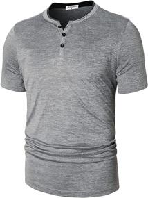 img 3 attached to 👕 Ultimate Comfort with Derminpro Casual Heather Sleeve Athletic Men's Clothing and Shirts