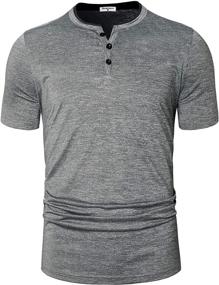 img 4 attached to 👕 Ultimate Comfort with Derminpro Casual Heather Sleeve Athletic Men's Clothing and Shirts