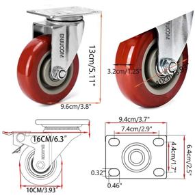 img 3 attached to ENJUCOM Stainless Locking Brake with 1200Lbs Capacity - Durable & Secure Solution