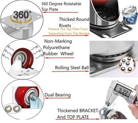 img 1 attached to ENJUCOM Stainless Locking Brake with 1200Lbs Capacity - Durable & Secure Solution