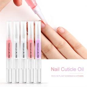 img 2 attached to Revitalize Your Nails: Shelloloh Nail Cuticle Oil Pen Set – 8Pcs Nail Care Kit for Gel Nail Polish Repair, Nutrition & Art