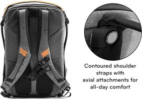 img 2 attached to 🎒 Peak Design Everyday Backpack V2 - 30L Charcoal: Camera Bag & Laptop Backpack with Tablet Sleeves (BEDB-30-CH-2)