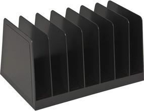 img 1 attached to 📂 Eco-Friendly Desktop Document Organizer - 7 Compartments Office File Sorter, Convenient Access to Files, Invoices, Letters, and more - Black