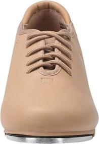 img 3 attached to 👞 Linodes PU Leather Lace-Up Tap Dance Shoes - Dance Shoes for Women and Men