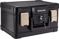 🔒 honeywell safes & door locks - 30 minute fire safe waterproof box chest | small, 1102 4.3l capacity, black логотип