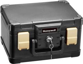 img 2 attached to 🔒 Honeywell Safes & Door Locks - 30 Minute Fire Safe Waterproof Box Chest | Small, 1102 4.3L Capacity, Black