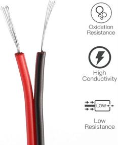 img 3 attached to 🚣 66ft Shangyuan Boat Light Extension Cable Wire Cord with 22awg 2pin for 3528 5050 5630 Led Strip Light Single Color – Ideal for Pontoon Boat Kayak Stern Anchor Mast Courtesy Navigation Bow Marine Lights