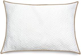 img 4 attached to 🌙 A1HC Adjustable Certipur-US Cooling Fabric Shredded Memory Foam Sleep Pillow, Standard Size 20x26, White