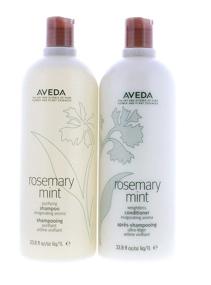 img 4 attached to 🌿 Aveda Rosemary Mint Shampoo & Conditioner Liter Duo: Ultra-Refreshing Haircare Set (33.8 OZ EACH)