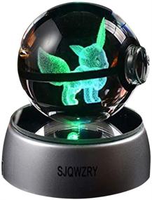 img 3 attached to LED Crystal Night Light - 3D, 7 Colors Gradual Changing Table Lamp for Home or Holiday Gift