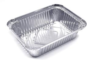 img 4 attached to 🍽️ Premium 1-LB Takeout Pans with Plastic Dome Lids - Extra Heavy-Duty Disposable Aluminum Foil - Catering Party Meal Prep Freezer Drip Pans BBQ Potluck - 60 Pack