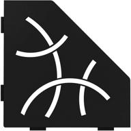 🛁 schluter systems пятиугольная угловая полка-e - дизайн в виде изгиба - матово-черный ses2d6mgs логотип