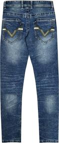 img 3 attached to 👖 CULTURA Boys' Distressed Skinny Jeans for Teens - Trendy Clothing via Jeans