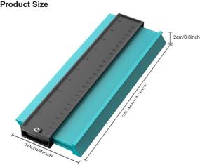 img 3 attached to 🔧 10 Inch Contour Gauge Tool - Perfect Fit and Easy Cutting, Ideal for Woodworking, Auto Body, Pipes - Stocking Stuffers for Men