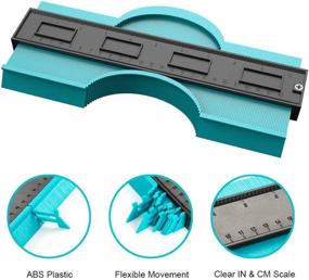 img 2 attached to 🔧 10 Inch Contour Gauge Tool - Perfect Fit and Easy Cutting, Ideal for Woodworking, Auto Body, Pipes - Stocking Stuffers for Men