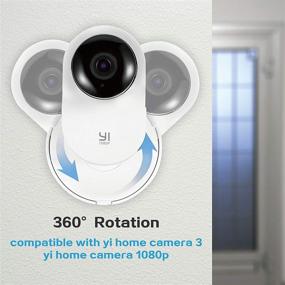 img 2 attached to 5-пакет креплений для камеры Yi Home, настенное крепление для камеры Yi Security (1080p/720p) - камера НЕ ВКЛЮЧЕНА