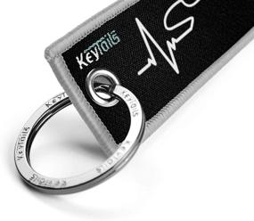 img 1 attached to 🔑 Premium Quality Keychains: KEYTAILS - Ideal for Motorcycles, Cars, Scooters, ATVs, UTVs [Sportbike Design - Heartbeat]