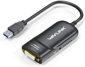 img 1 attached to 🖥️ WAVLINK USB 3.0 to DVI HDMI VGA Video Graphics Adapter: High-quality Multi-Monitor Converter with Audio Port, Compatible for Windows, Mac OS & Chrome OS